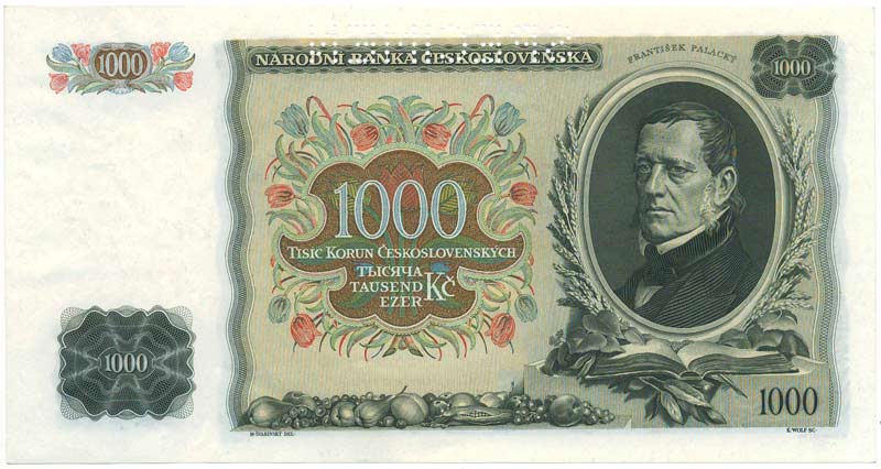 1000 Kč 1934 rub