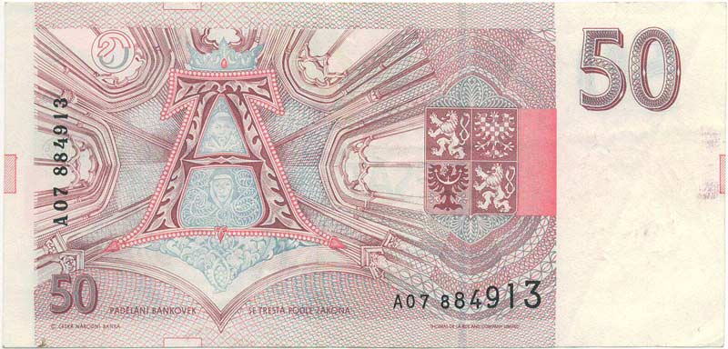 50 Kč 1993 rub