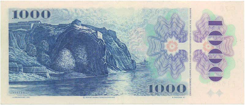 1000 Kčs 1985 rub