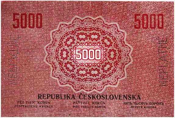 5000 Kč 1919 rub