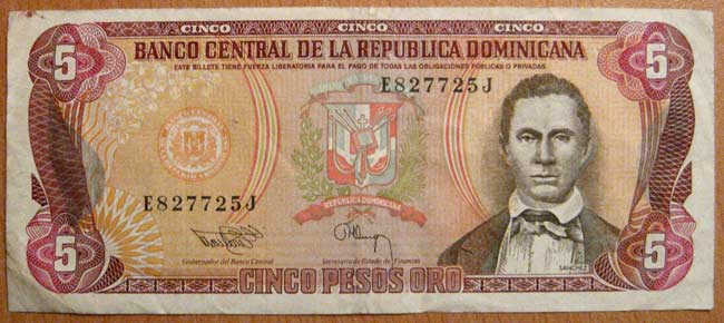 5 Pesos 1993 normal